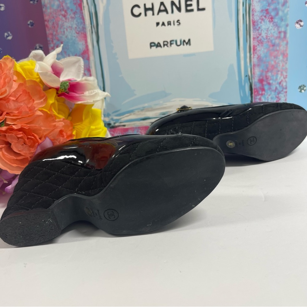 💎SUPER SALE! CHANEL CC MATELASSE PLATFORM SHOES - Picture 11 of 12